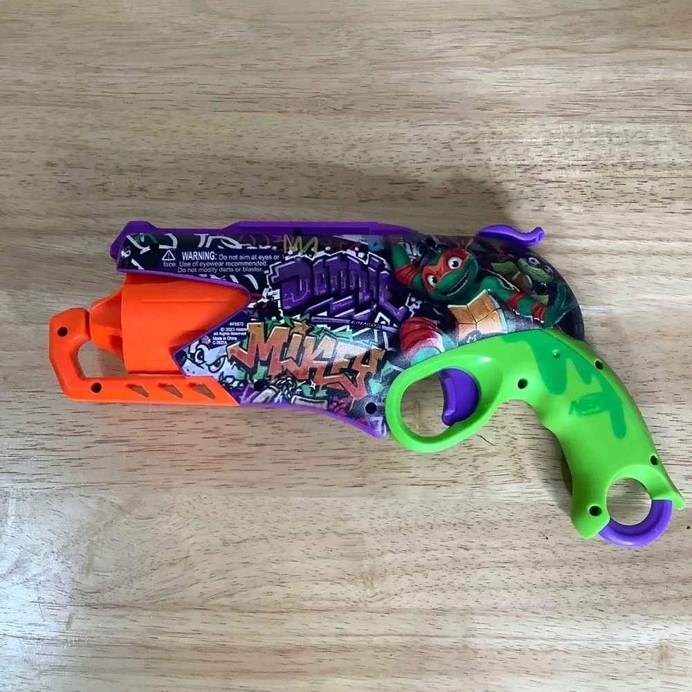 NERF Gun Teenage Mutant Ninja Turtles Mutant Mayhem Blaster TMNT